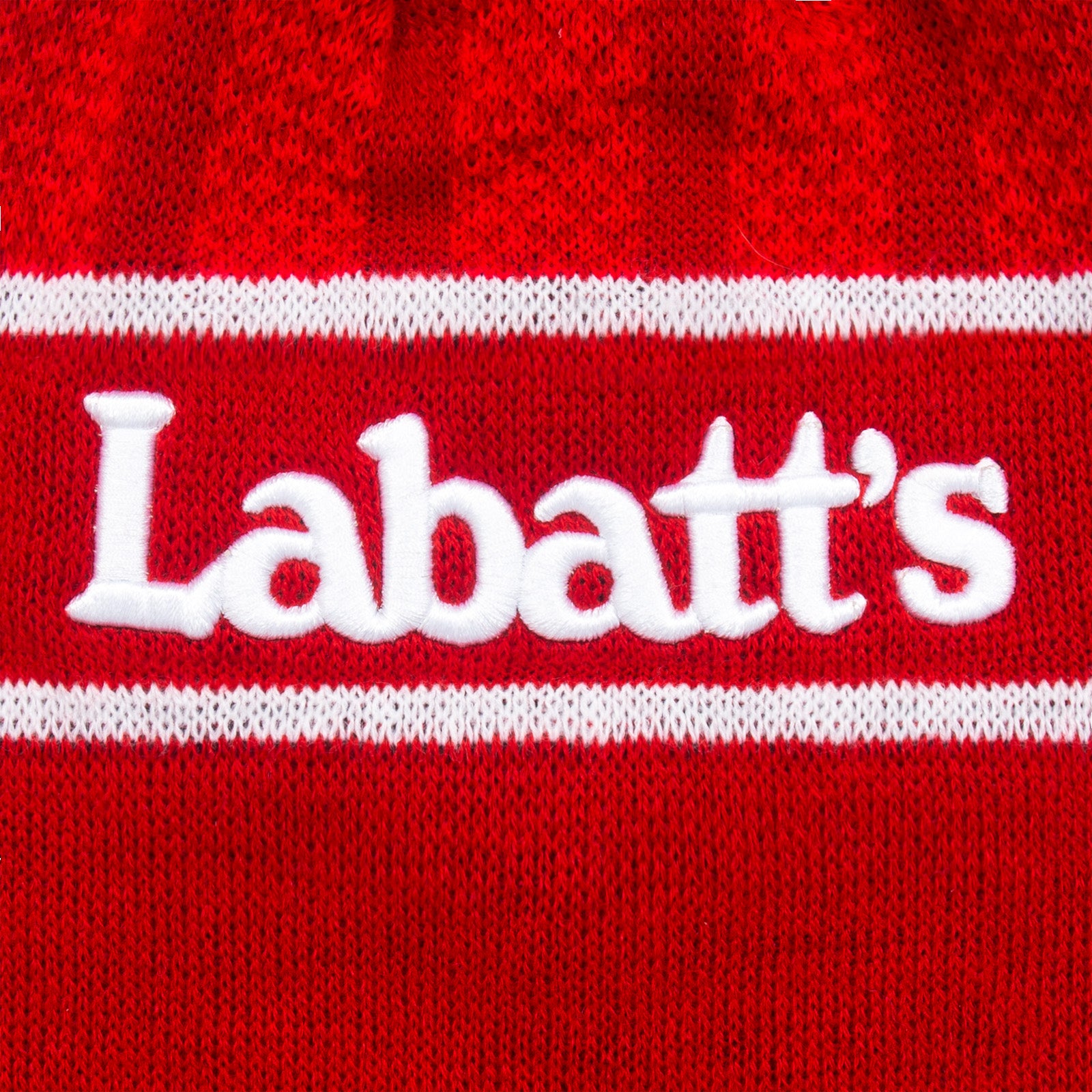 Nottingham Forest retro knitted bobble hat in red 1994 colours