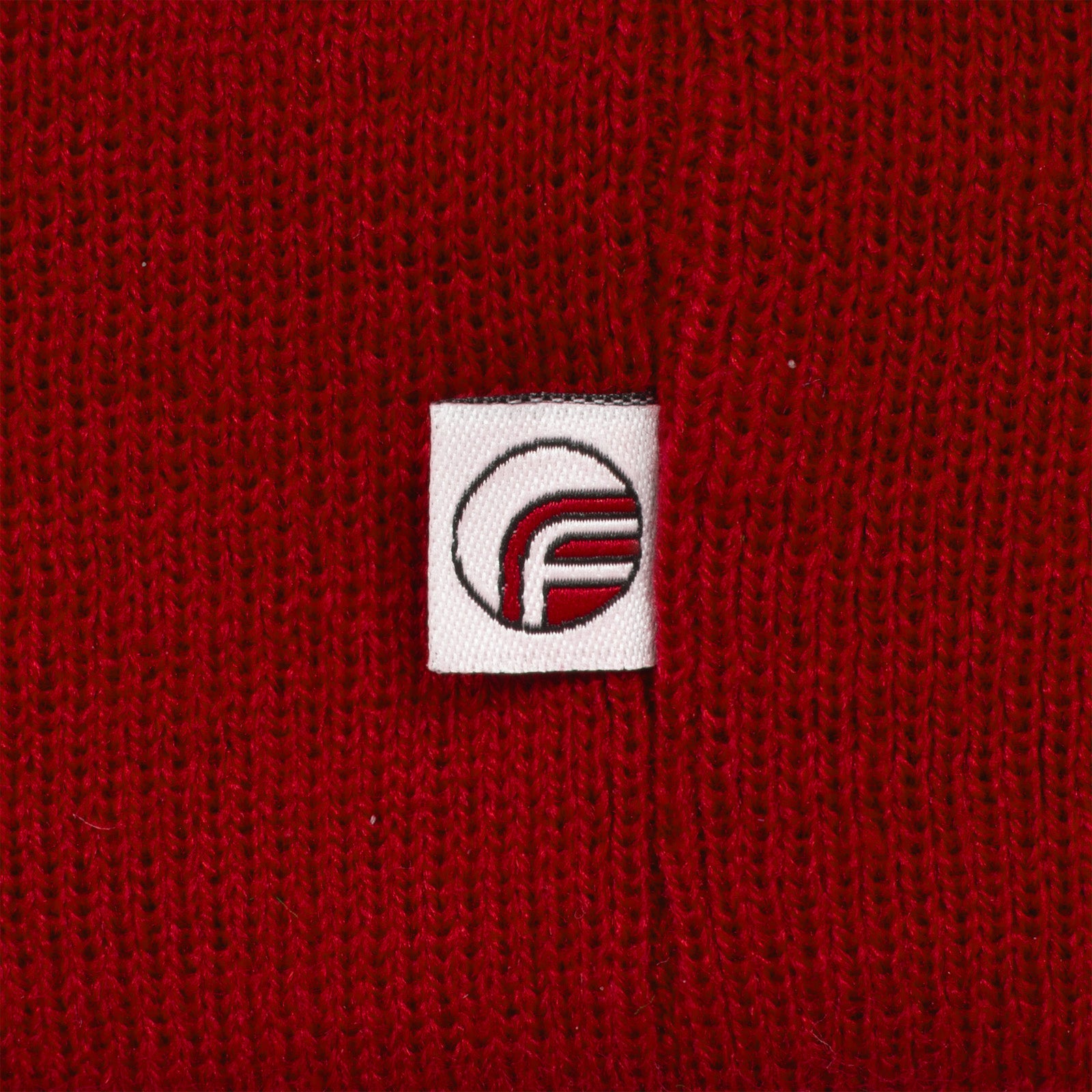 Sunderland retro knitted beanie hat in red & white
