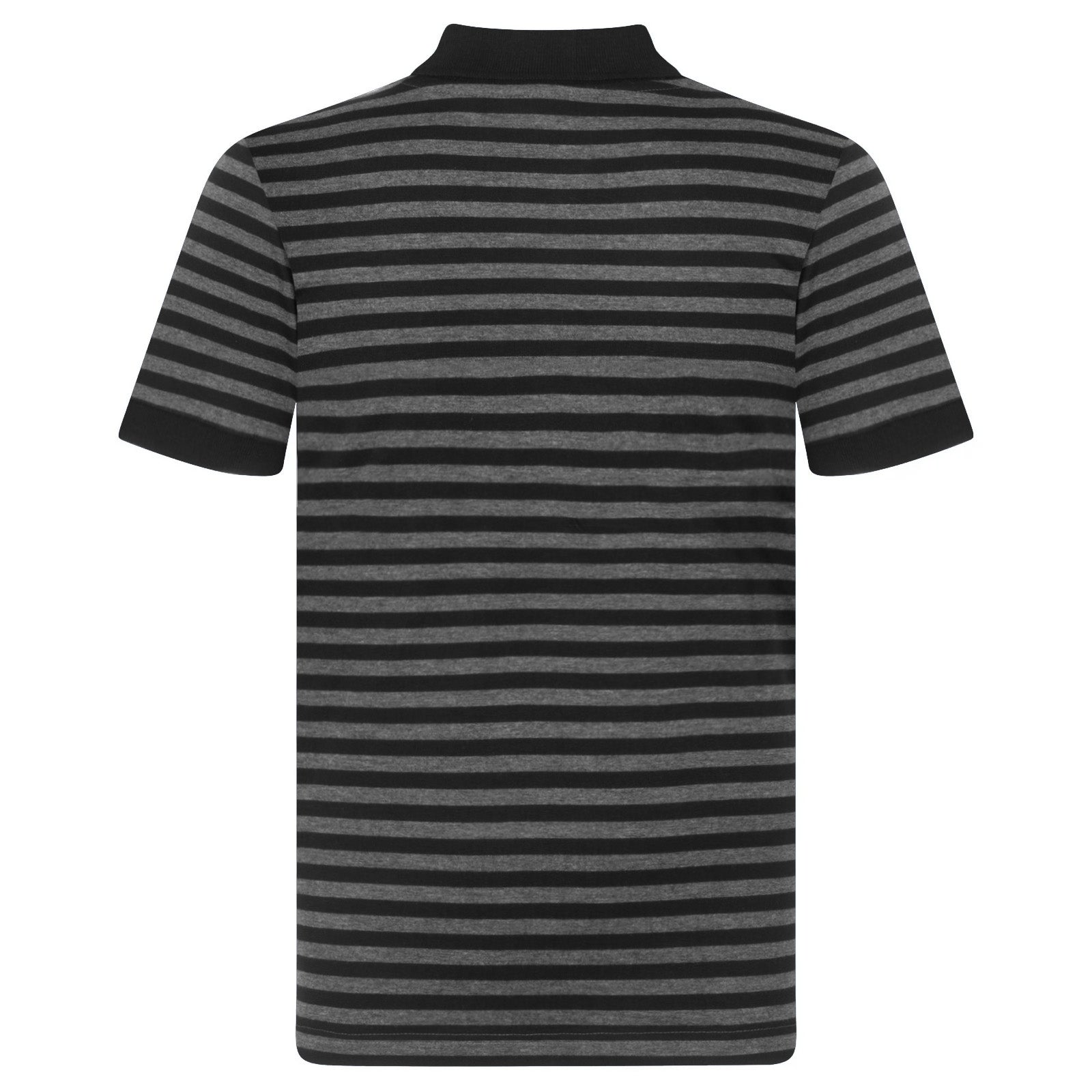 Man City long sleeve polo shirt for kids in black & grey with club crest to chest.